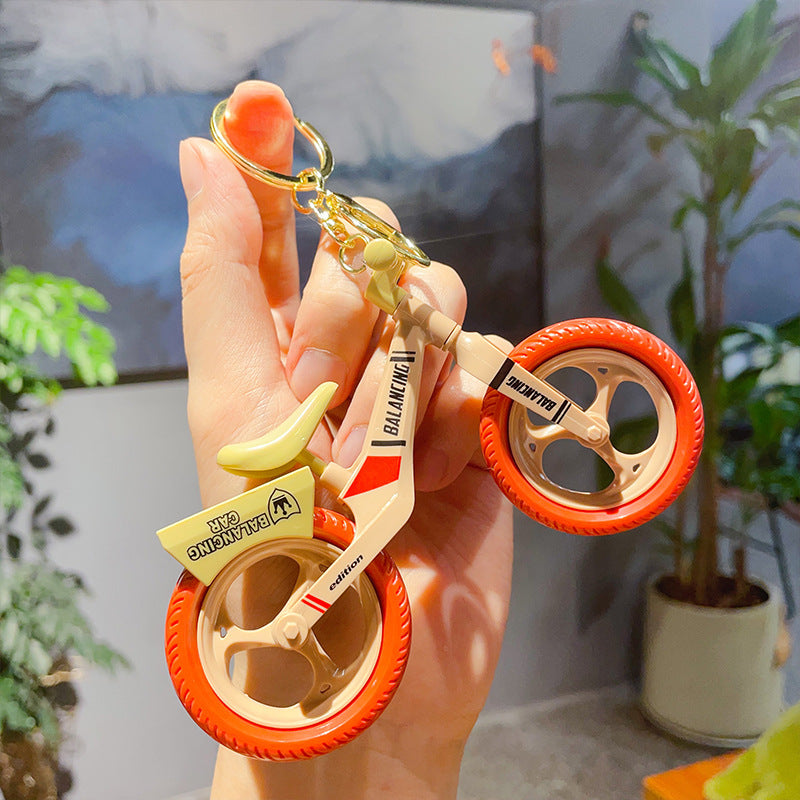 Wholesale Creative Assembled ABS Bicycle Model Keychain